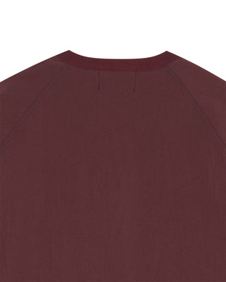 WOVEN STRETCH SWEATSHIRT WINE