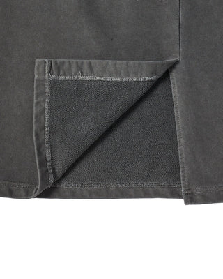 WOMAN PIGMENT LONG SKIRT CHARCOAL
