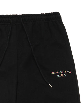MIXED THREAD JOGGER PANTS BLACK