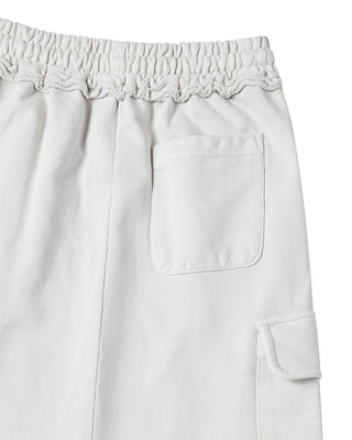 WOMAN PIGMENT LONG SKIRT LIGHT GRAY