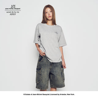 JMB INTERIOR DRAWING PIGMENT SHORT SLEEVE T-SHIRT LIGHT GRAY