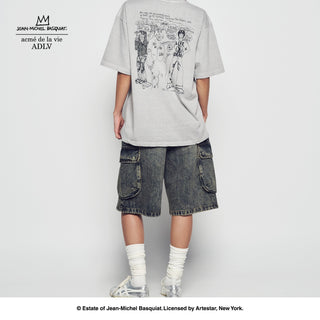 JMB INTERIOR DRAWING PIGMENT SHORT SLEEVE T-SHIRT LIGHT GRAY