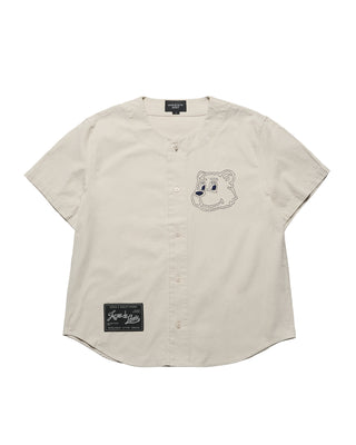 AC BEAR BASEBALL SHORT SLEEVE SHIRT IVORY