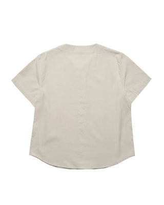 AC BEAR BASEBALL SHORT SLEEVE SHIRT IVORY