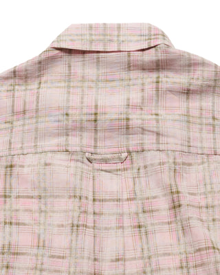 CHECK PAINT SHIRT PINK