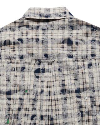 CHECK PAINT SHIRT NAVY