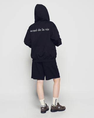 STAND 2D AC BEAR HOODIE ZIP UP BLACK