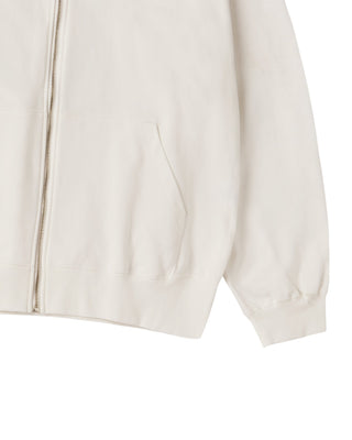 STAND 2D AC BEAR HOODIE ZIP UP IVORY