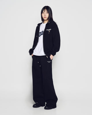 AC POINT STANDARD HOODIE ZIP UP BLACK