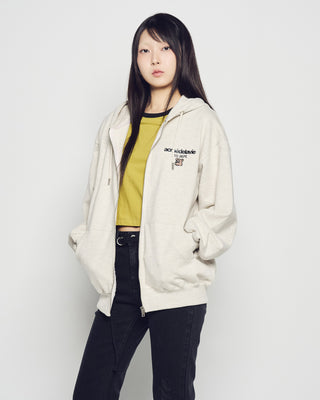 AC POINT STANDARD HOODIE ZIP UP OATMEAL