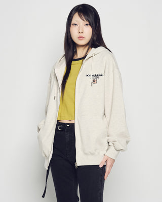 AC POINT STANDARD HOODIE ZIP UP OATMEAL