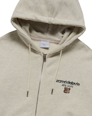 AC POINT STANDARD HOODIE ZIP UP OATMEAL
