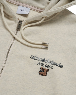 AC POINT STANDARD HOODIE ZIP UP OATMEAL