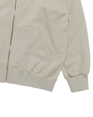 AC POINT STANDARD HOODIE ZIP UP OATMEAL