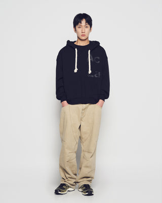 BIG STRING HOODIE BLACK
