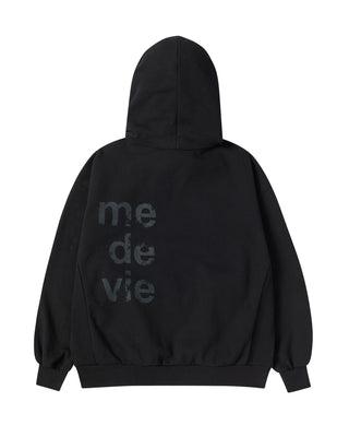 BIG STRING HOODIE BLACK