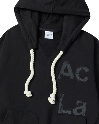 BIG STRING HOODIE BLACK