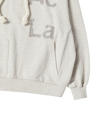 BIG STRING HOODIE OATMEAL