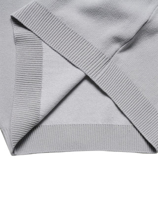 BASIC LOGO STANDARD SHORT SLEEVE KNIT GRAY