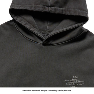 JMB GREETINGS FROM NEW YORK PIGMENT HOODIE CHARCOAL