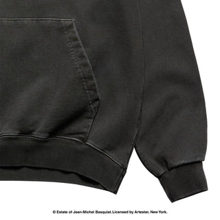 JMB GREETINGS FROM NEW YORK PIGMENT HOODIE CHARCOAL