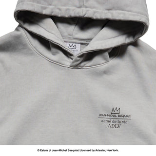 JMB GREETINGS FROM NEW YORK PIGMENT HOODIE LIGHT GRAY