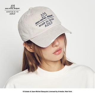 JMB SIGNATURE LOGO BALL CAP IVORY