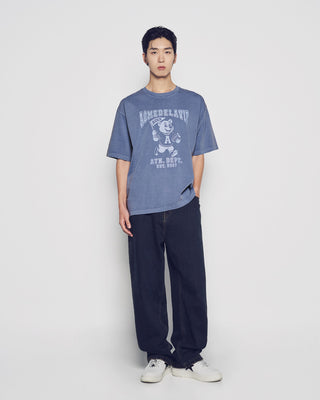 FOOTBALL AC BEAR PIGMENT SHORT SLEEVE T-SHIRT NAVY