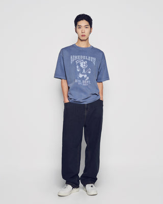 FOOTBALL AC BEAR PIGMENT SHORT SLEEVE T-SHIRT NAVY