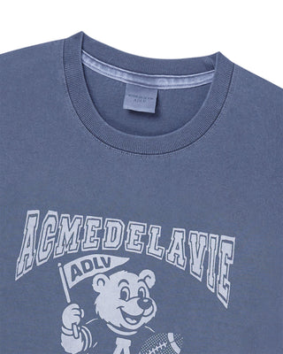 FOOTBALL AC BEAR PIGMENT SHORT SLEEVE T-SHIRT NAVY