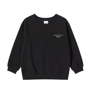 KIDS AC BEAR BASIC LOGO SWEATSHIRT BLACK