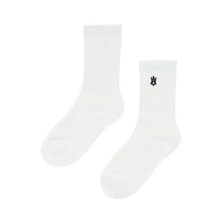 A LOGO EMBLEM SOCKS BLACK