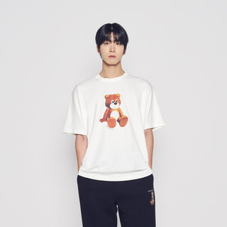 AC TEDDY BEAR SHORT SLEEVE T-SHIRT CREAM