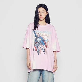 MOBILE SUIT GUNDAM CHAR'S COUNTERATTACK WASHING SHORT SLEEVE T-SHIRT LIGHT PINK