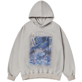 MOBILE SUIT GUNDAM OPERATION V BIO WASHING HOODIE LIGHT GRAY