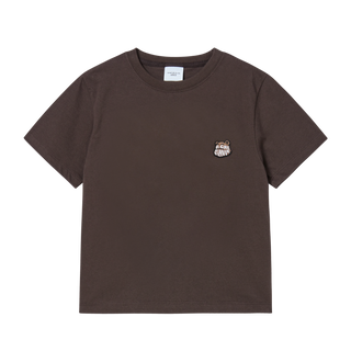 KIDS AC BEAR WAPPEN SHORT SLEEVE T-SHIRT DARK BROWN