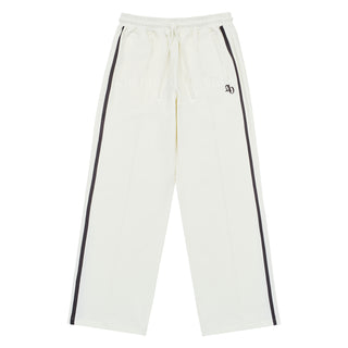 SYMBOL LOGO TRACK JERSEY PANTS CREAM