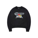 Load image into Gallery viewer, The Powerpuff Girls x acmedelavie  logo crop sweatshirt BLACK
