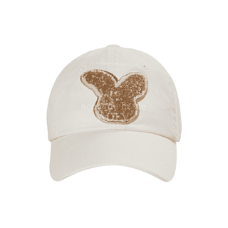 FUZZY RABBIT BOUCLE BALL CAP CREAM