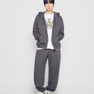 BASIC LOGO NAPPING ZURRY PANTS CHARCOAL
