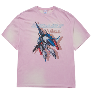 MOBILE SUIT GUNDAM CHAR'S COUNTERATTACK WASHING SHORT SLEEVE T-SHIRT LIGHT PINK