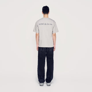 BASIC LOGO BIO WASHING SHORT SLEEVE T-SHIRT BLACK