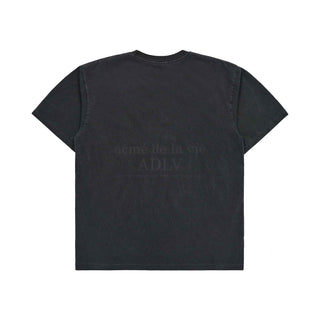 STAR A LOGO PIGMENT WASHING SHORT SLEEVE T-SHIRT CHARCOAL