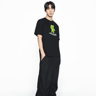 ALIEN BEAR SHORT SLEEVE T-SHIRT BLACK