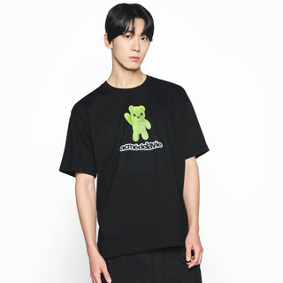 ALIEN BEAR SHORT SLEEVE T-SHIRT BLACK
