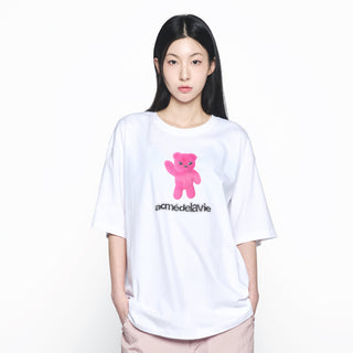 ALIEN BEAR SHORT SLEEVE T-SHIRT WHITE
