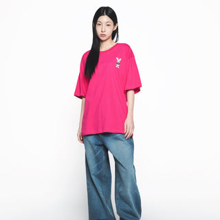 MUGSHOT ALIEN SHORT SLEEVE T-SHIRT HOT PINK