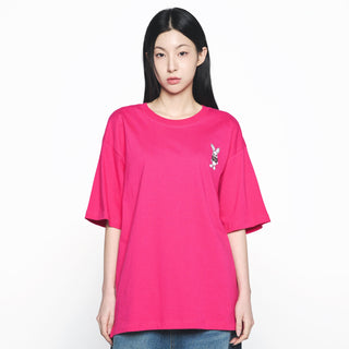 MUGSHOT ALIEN SHORT SLEEVE T-SHIRT HOT PINK