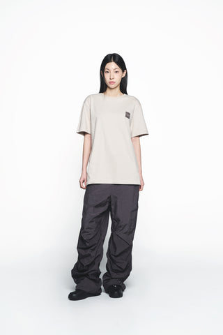 BOX BASIC LOGO SHORT SLEEVE T-SHIRT ESSENTIAL BEIGE