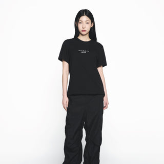 BASIC LOGO WOMAN SHORT SLEEVE T-SHIRT BLACK